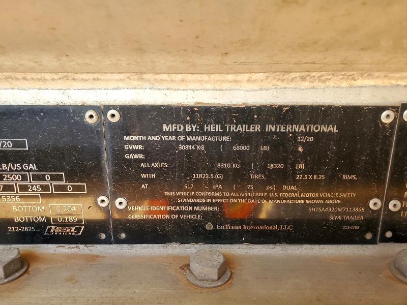 2021 Heil Fuel Tank Trailer