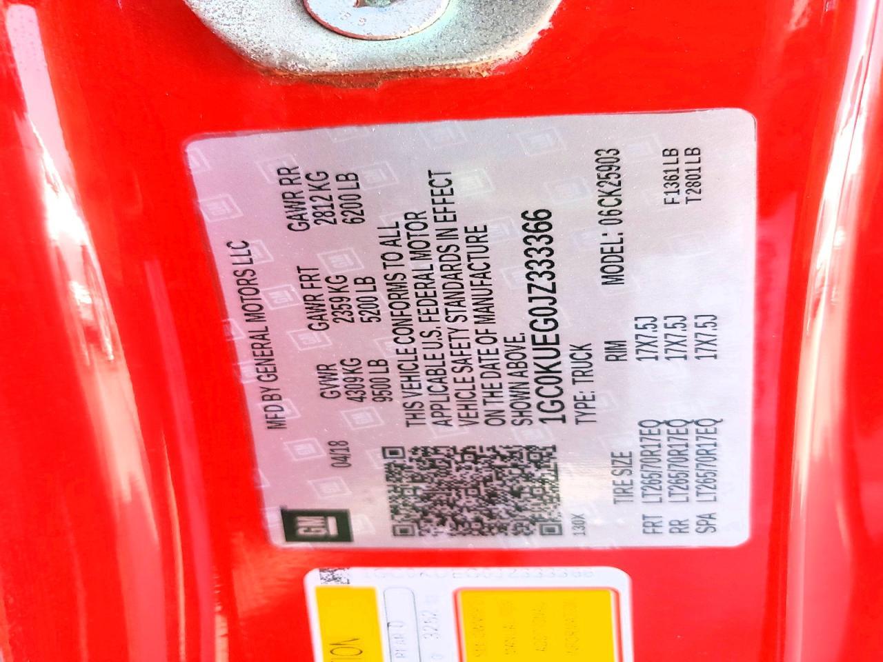 2018 Chevrolet Silverado K2500 Heavy Duty