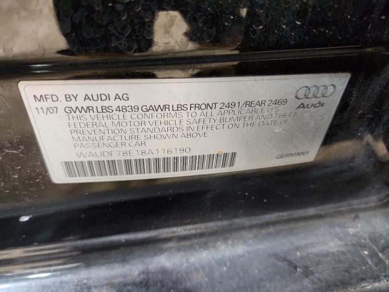2008 Audi A4 2.0t Quattro