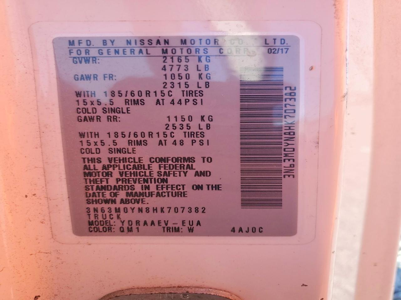 2017 Chevrolet City Express ls