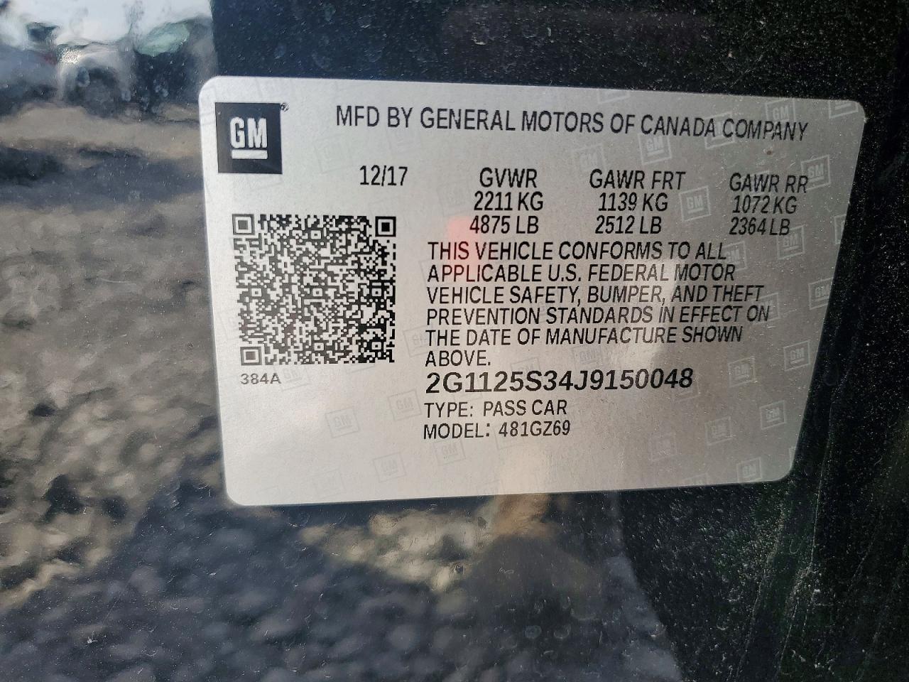 2018 Chevrolet Impala Premier