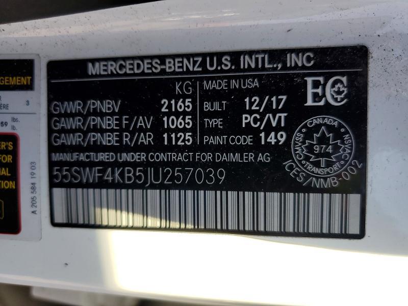 2018 Mercedes-Benz C 300 4matic