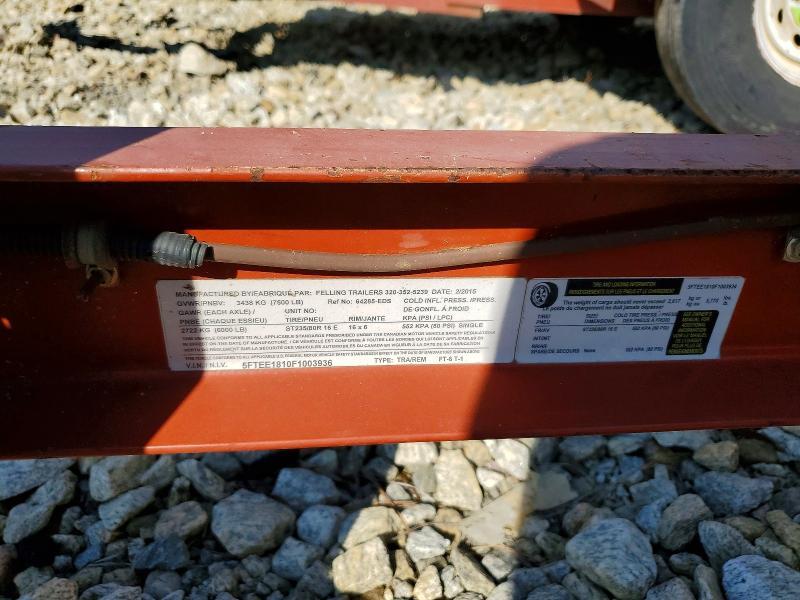 2015 Felling Tilt FT-6-T-1 Deck Equipment Trailer