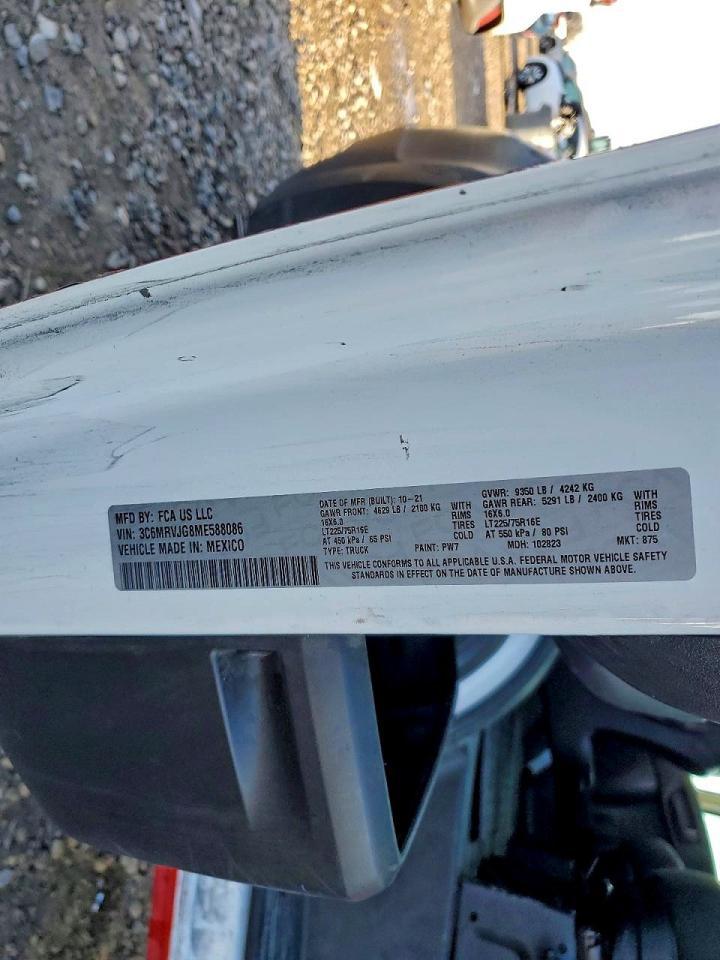 2021 Dodge RAM Promaster 3500 Delivery Van
