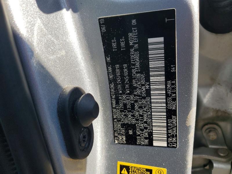 2019 Toyota Highlander xle