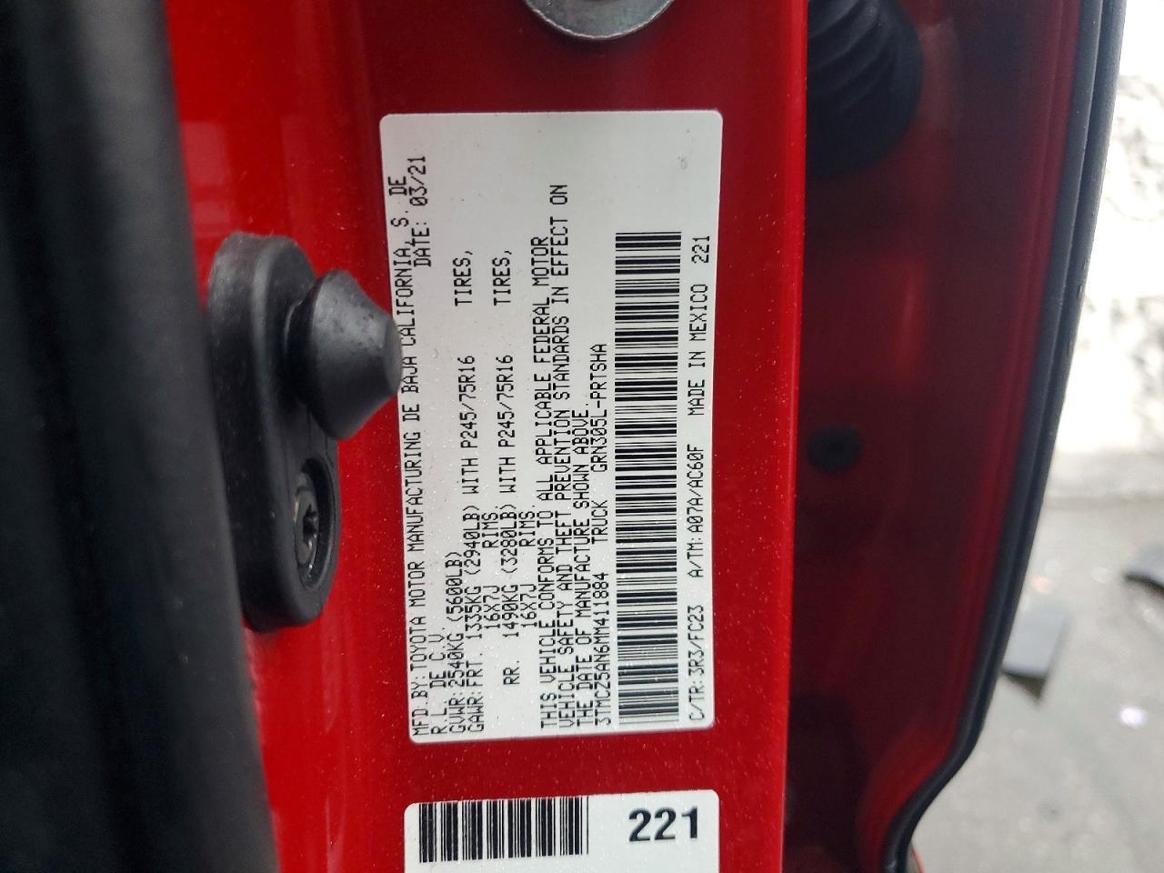 2021 Toyota Tacoma SR5 V6