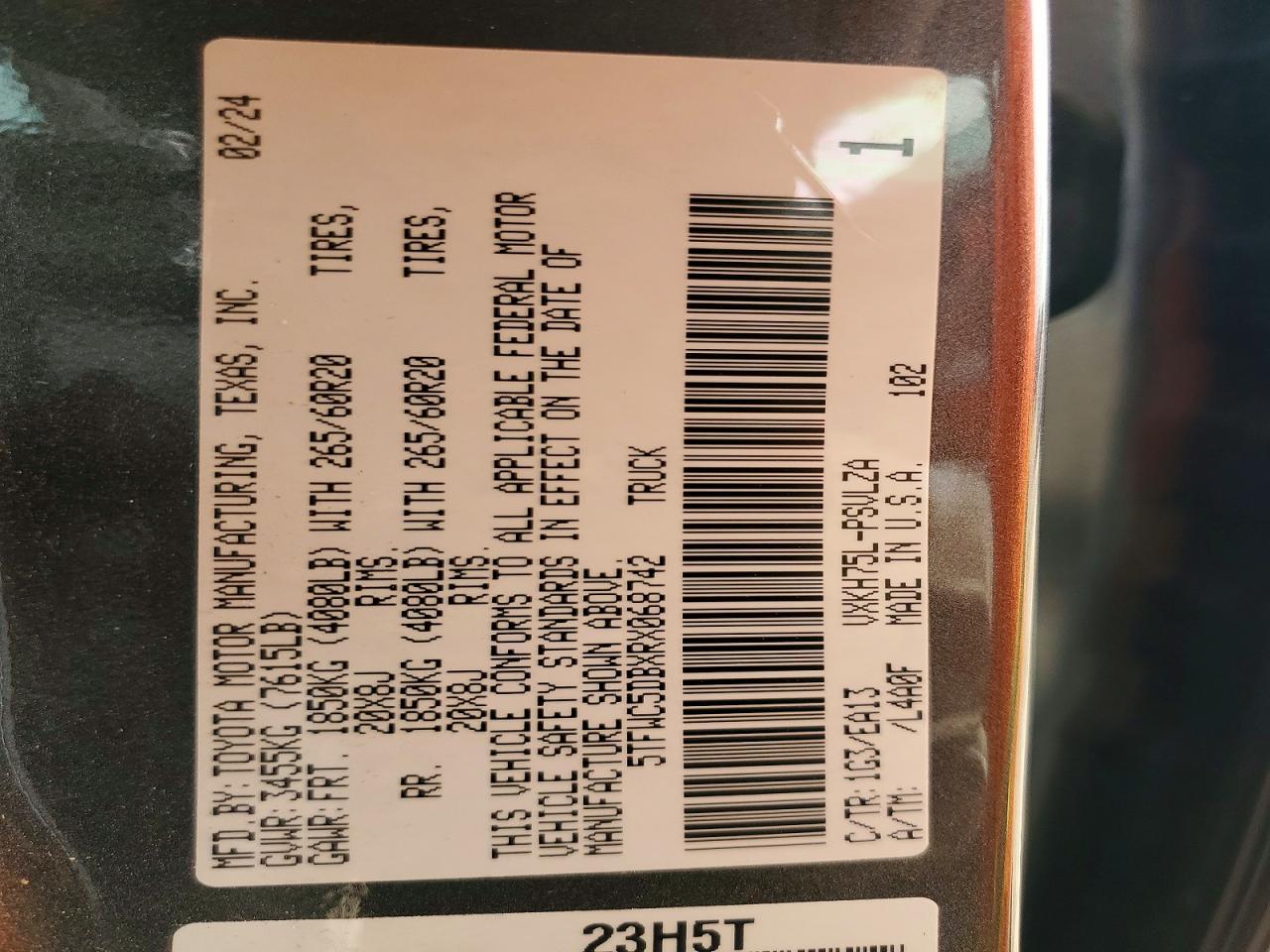 2024 Toyota Tundra Limited HV