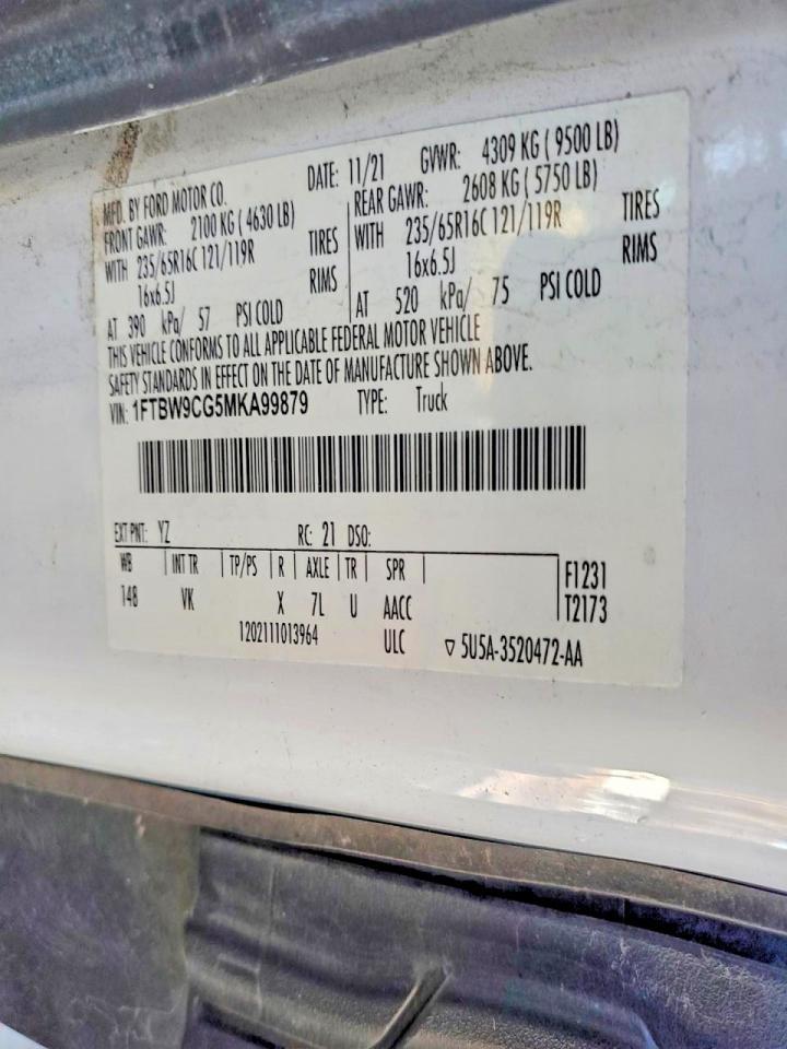 2021 Ford Transit T-350 Delivery Van