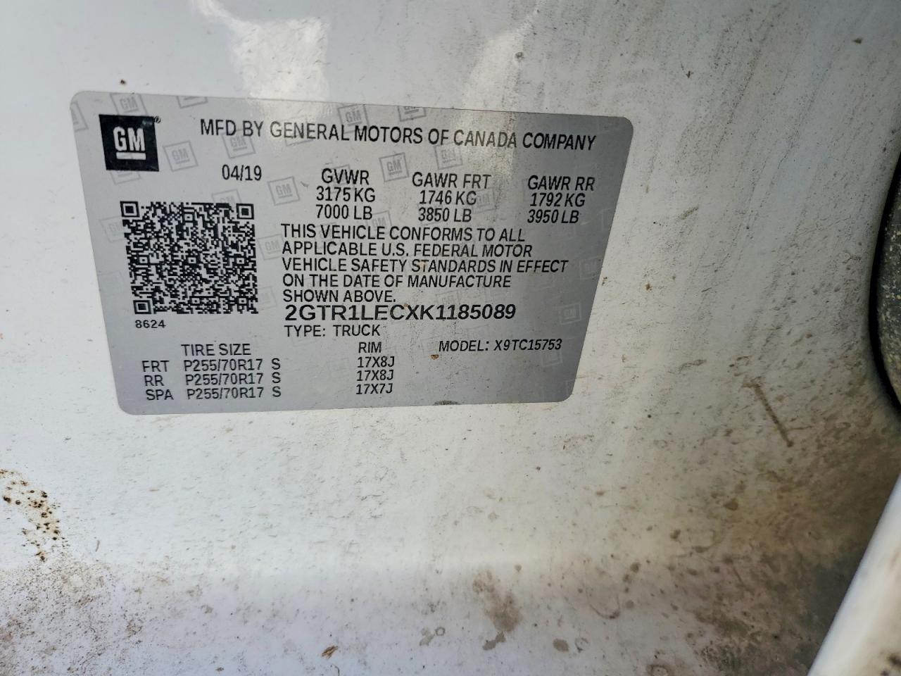 2019 GMC Sierra Limited C1500