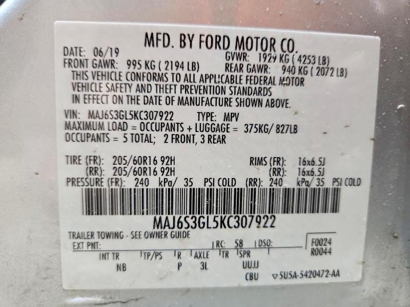 2019 Ford Ecosport se