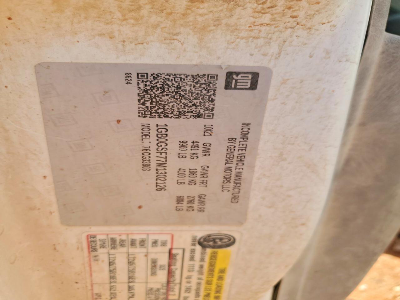 2021 Chev Rolet Express Delivery Truck