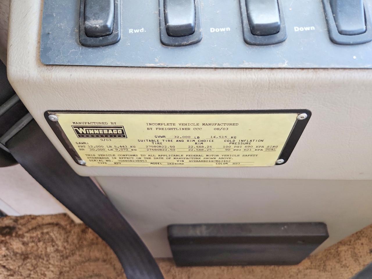 2004 Horizon Itasca RV
