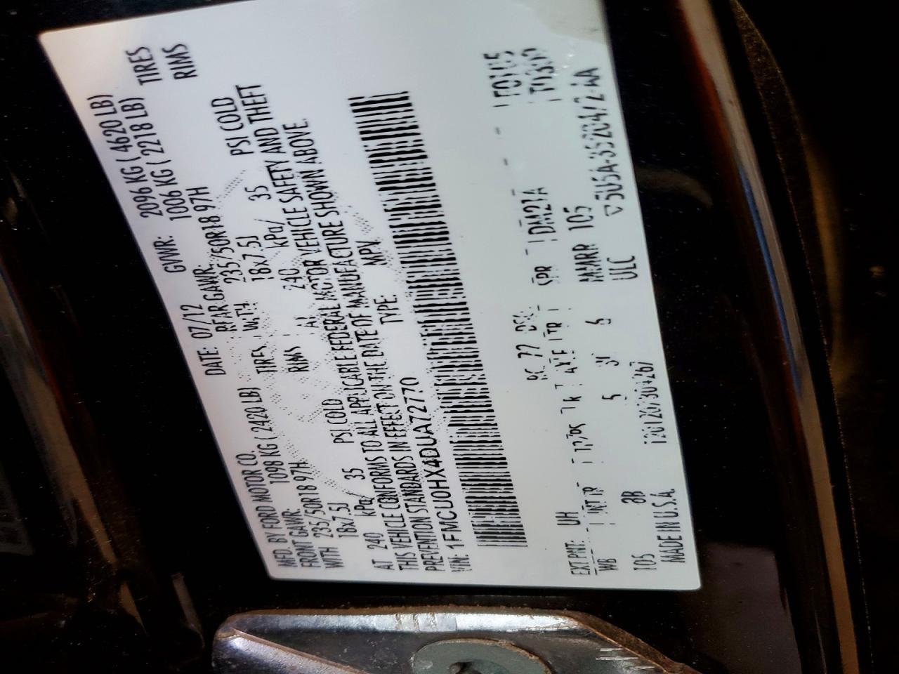 2013 Ford Escape sel
