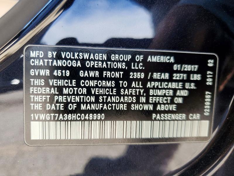 2017 Volkswagen Passat se