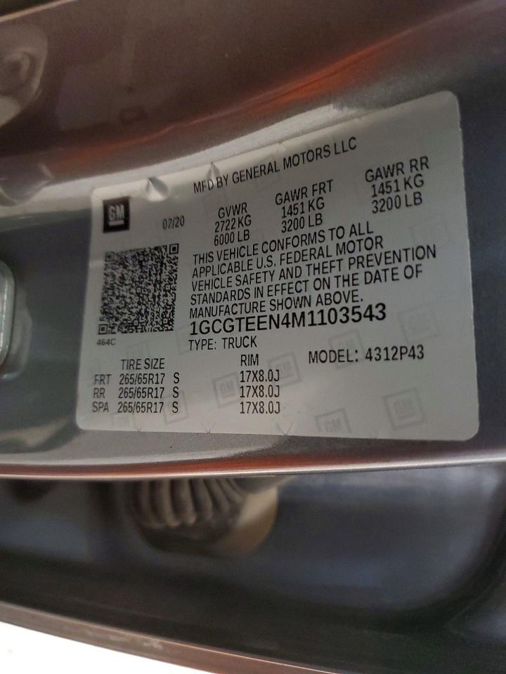 2021 Chevrolet Colorado ZR2