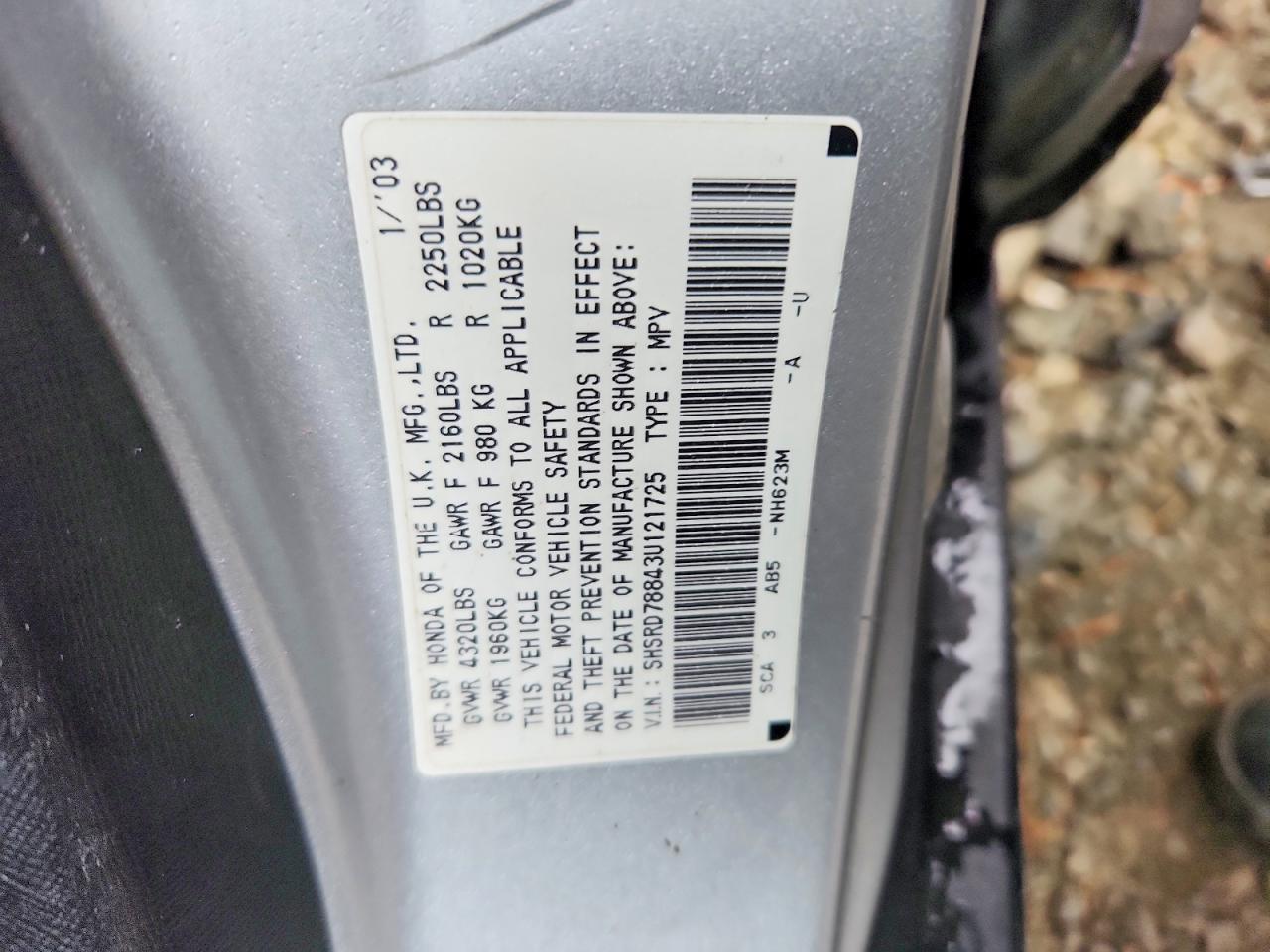 2003 Honda Cr-v ex