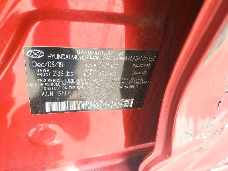 2019 Hyundai Elantra sel