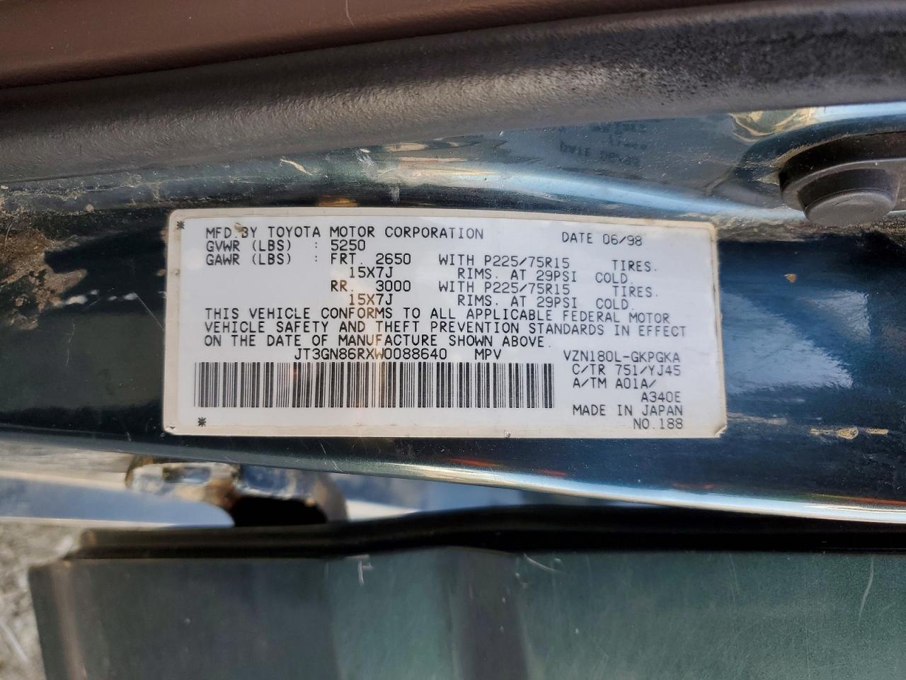 1998 Toyota 4runner SR5