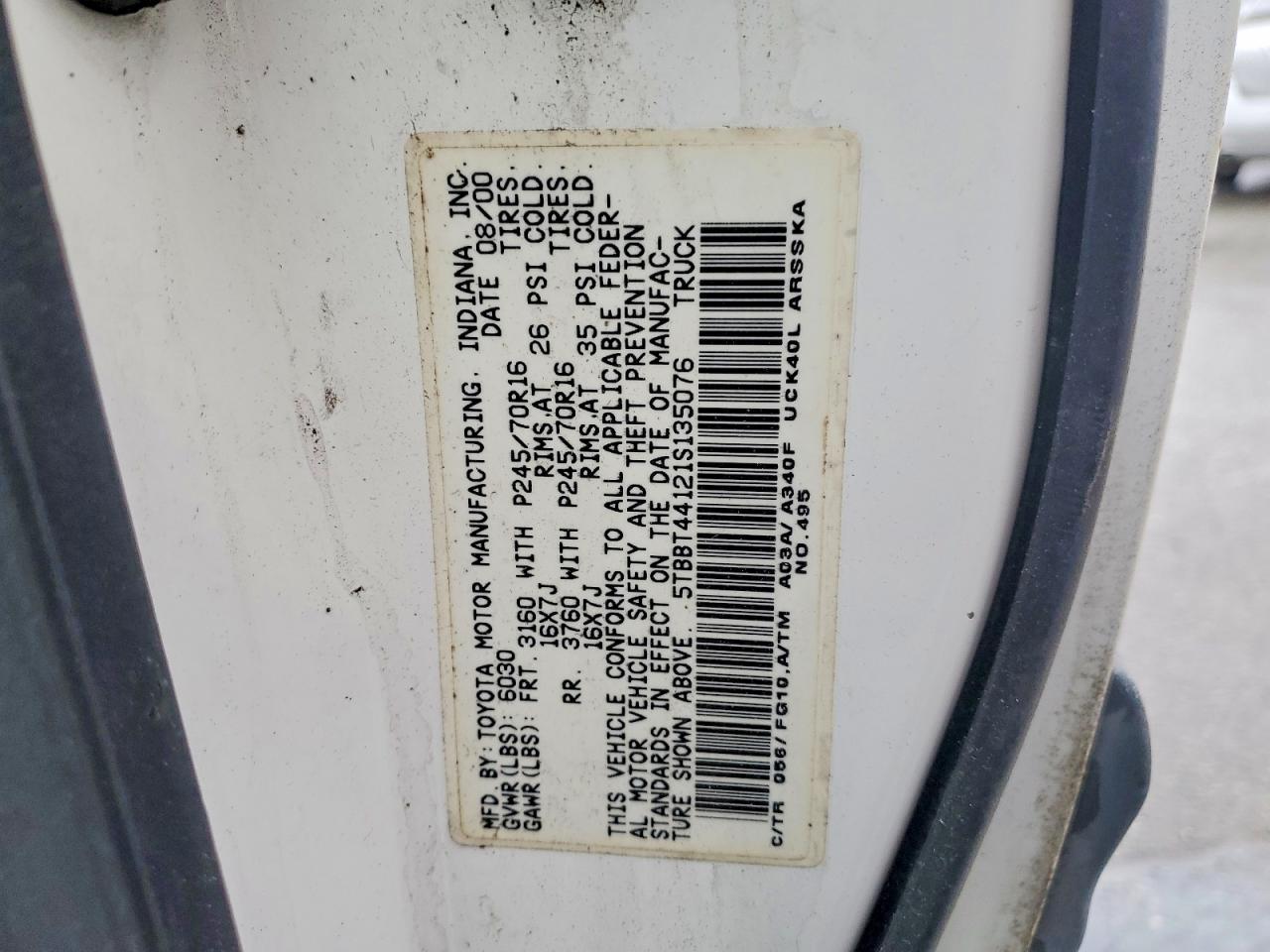 2001 Toyota Tundra SR5