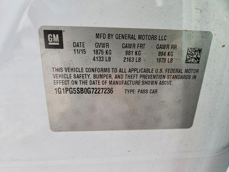 2016 Chevrolet Cruze Limited ltz