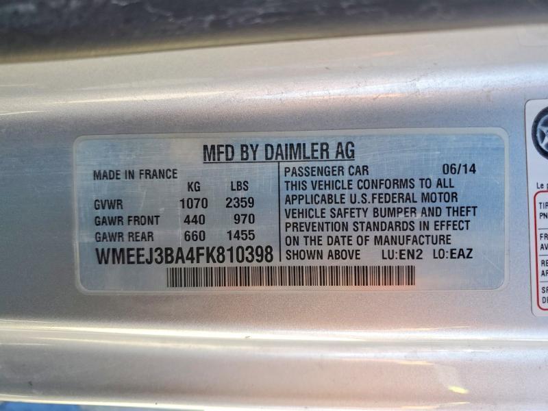 2015 Smart Cars Fortwo Pure