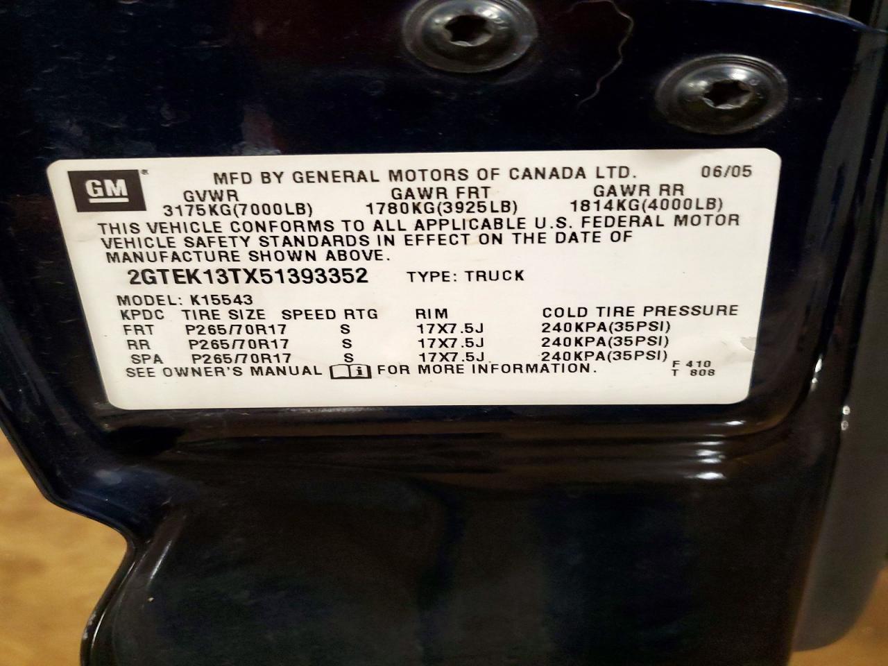 2005 GMC New Sierra K1500