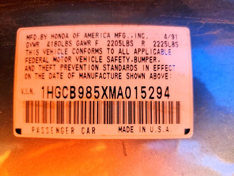 1991 Honda Accord lx