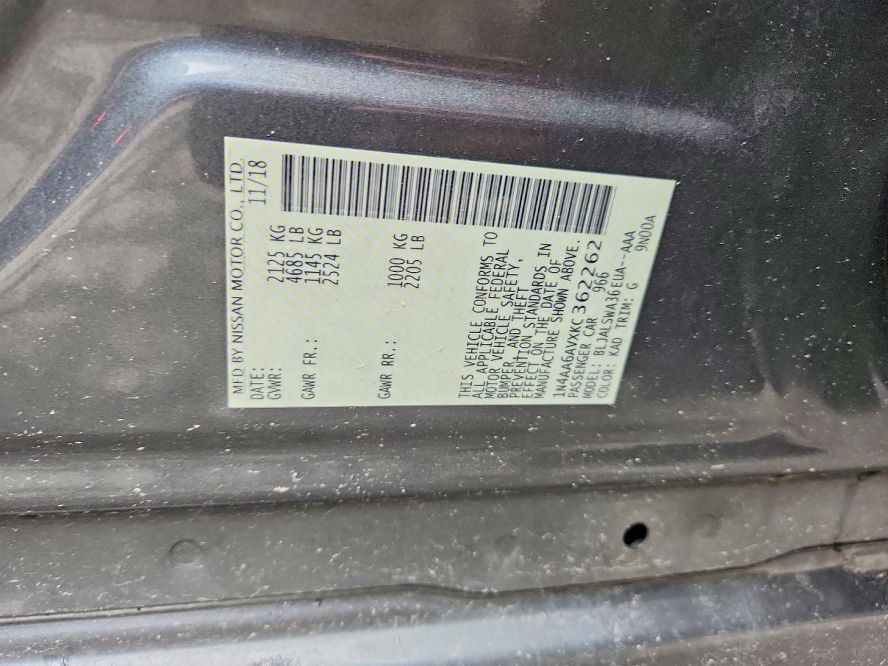 2019 Nissan Maxima 3.5 sr