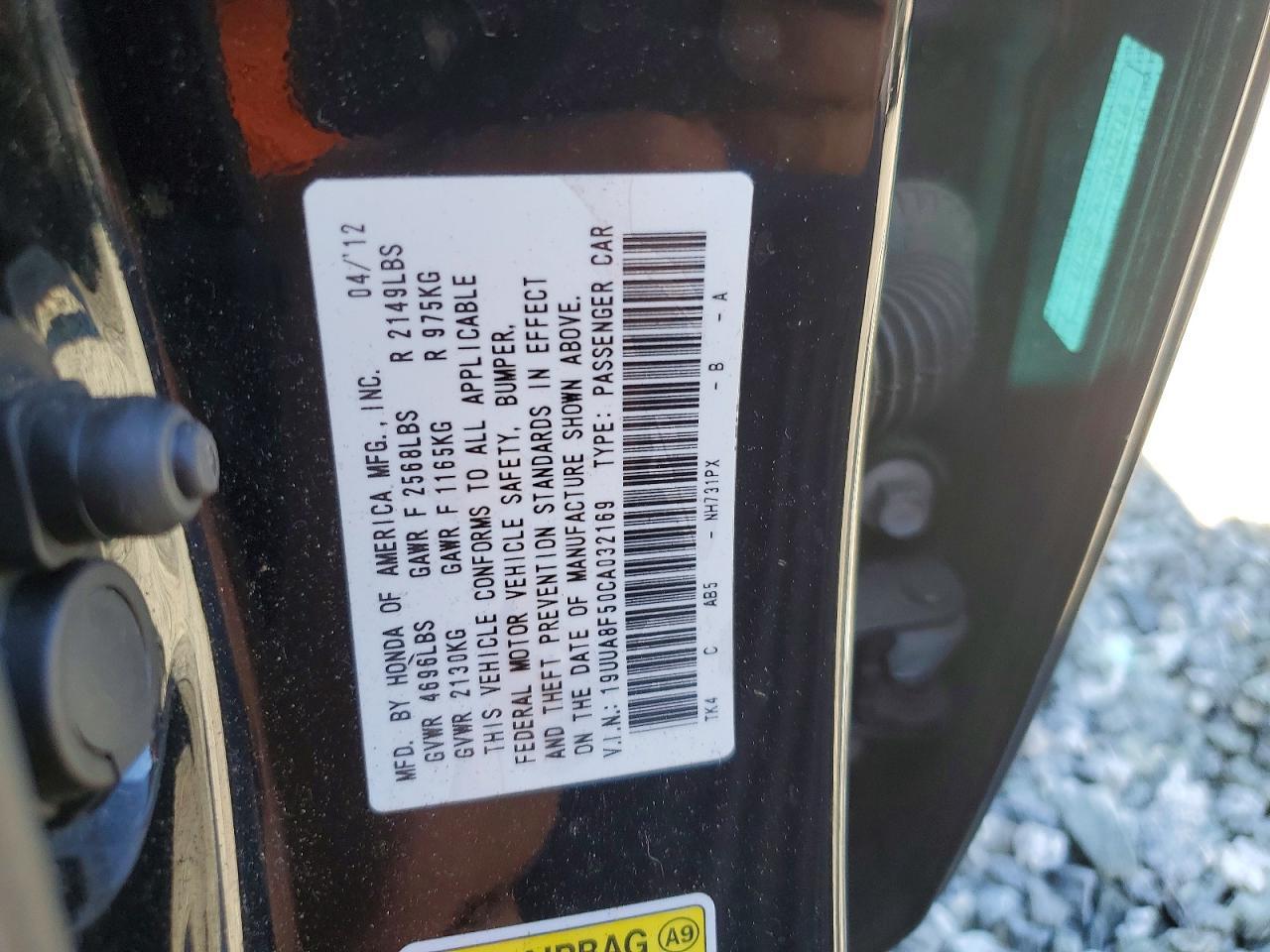 2012 Acura Tl Base
