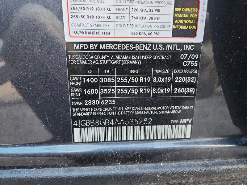 2010 Mercedes-Benz ML