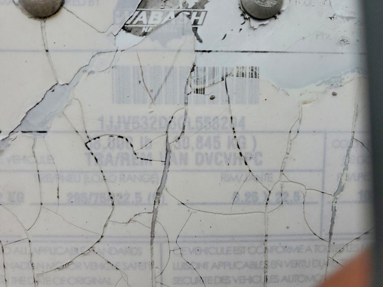 2012 Wabash Dvcvhpc DRY Van Trailer