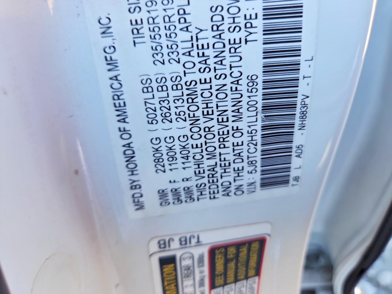 2020 Acura Rdx Technology