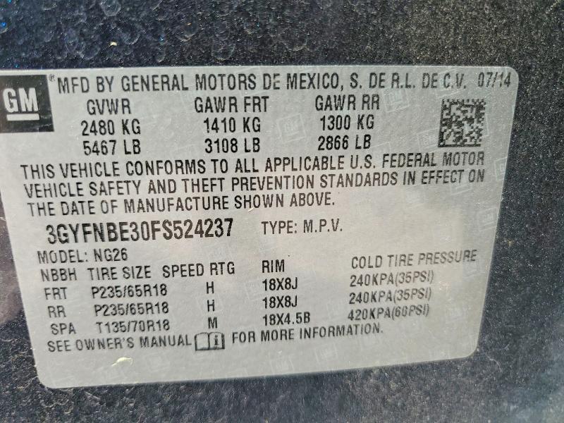 2015 Cadillac Srx Luxury Collection