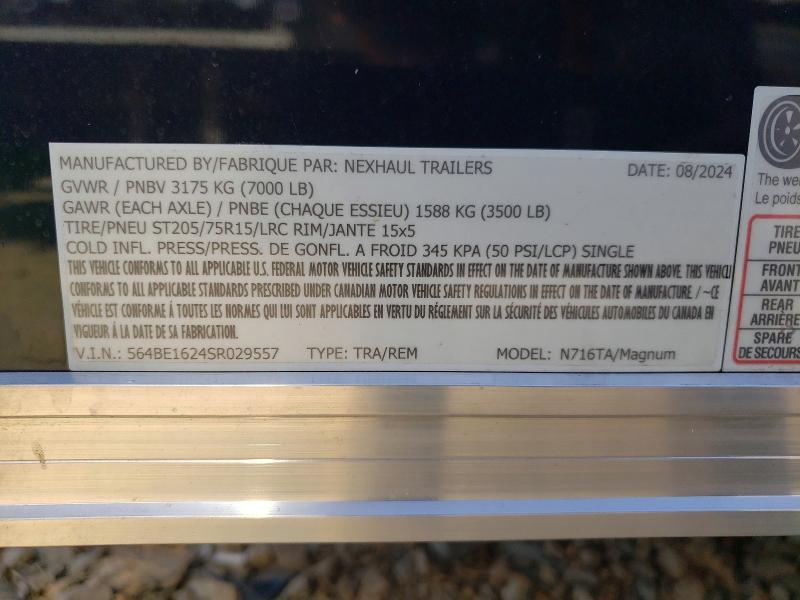 2025 Nexhaul N716TA/MAGNUM Enclosed Cargo Trailer