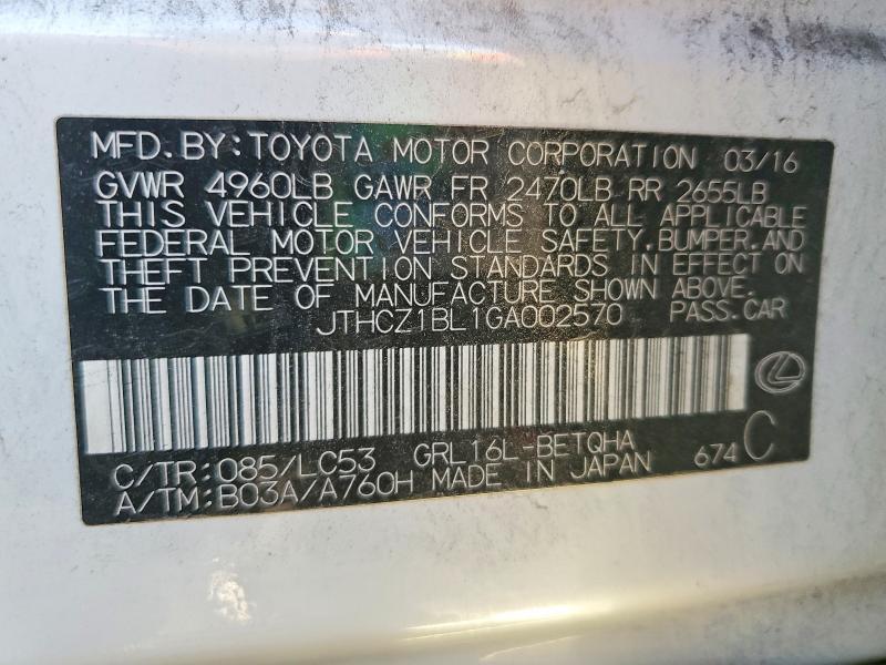 2016 Lexus Gs 350 Base