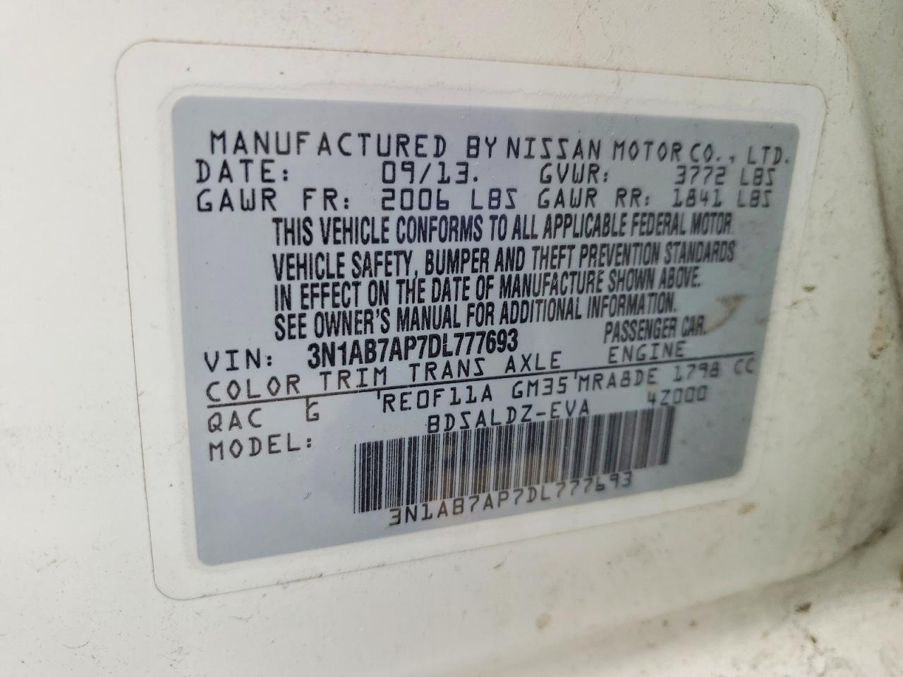 2013 Nissan Sentra s