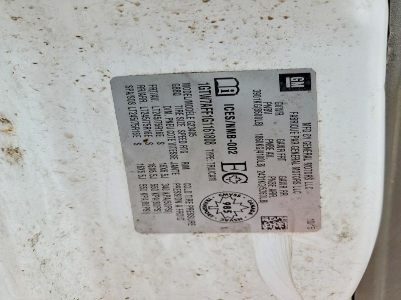 2016 GMC Savana G2500