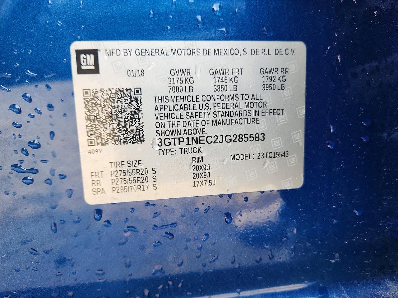 2018 GMC Sierra C1500 SLT