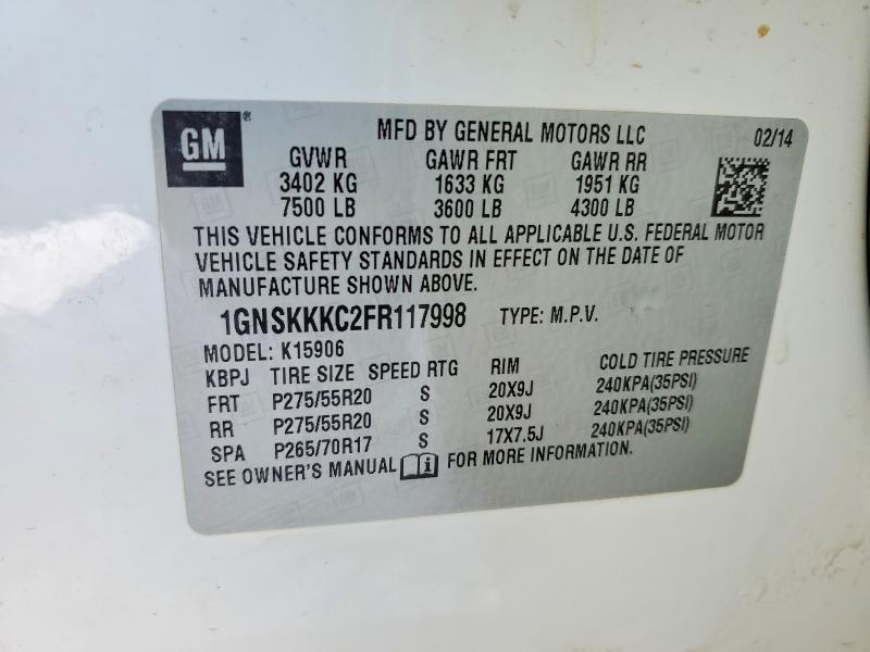 2015 Chevrolet Suburban K1500 ltz