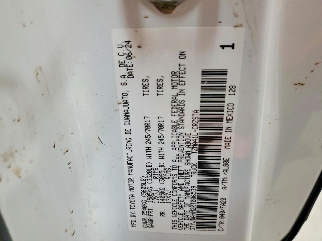 2024 Toyota Tacoma SR