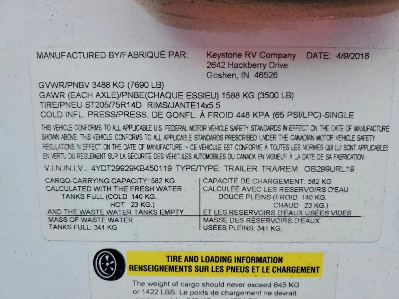 2019 Keystone Outback Camper