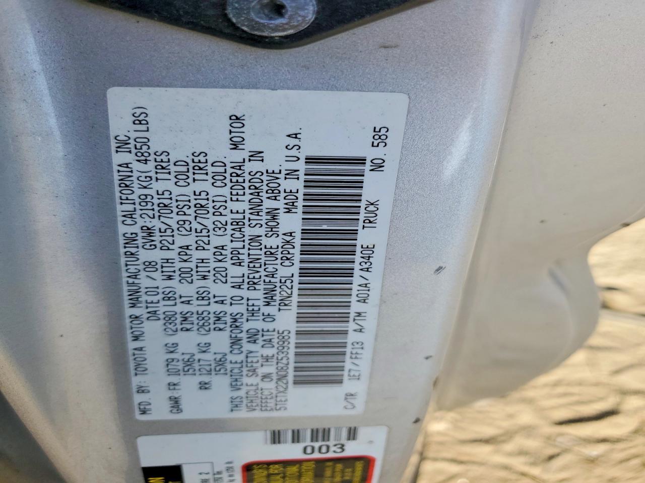 2008 Toyota Tacoma Base