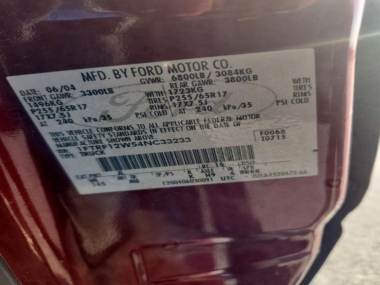 2004 Ford F150