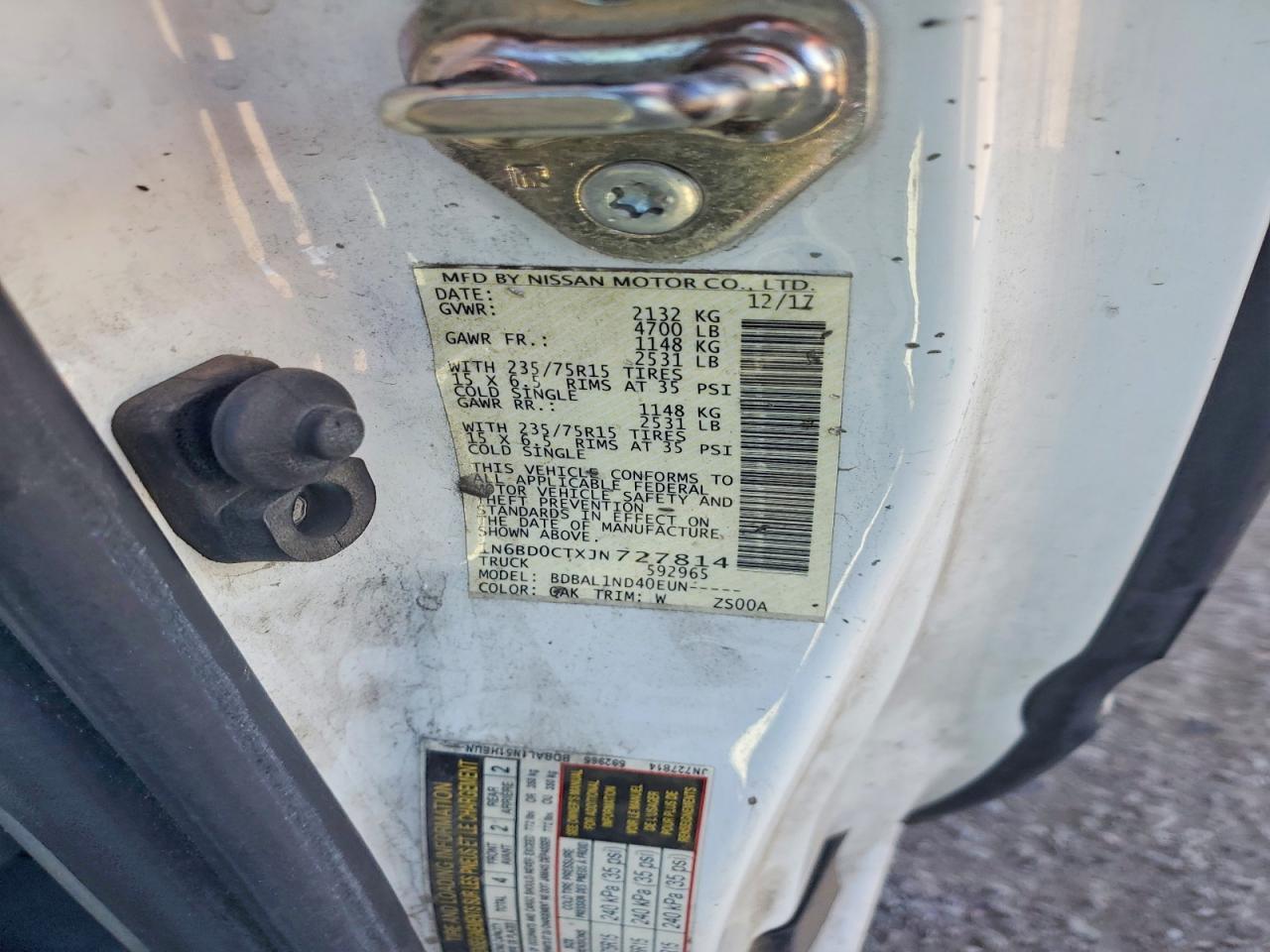 2018 Nissan Frontier S