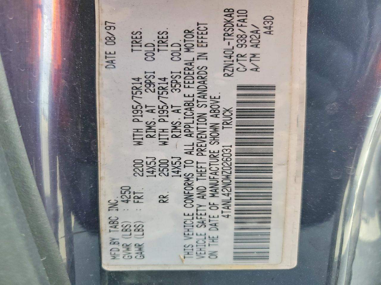 1998 Toyota Tacoma Base