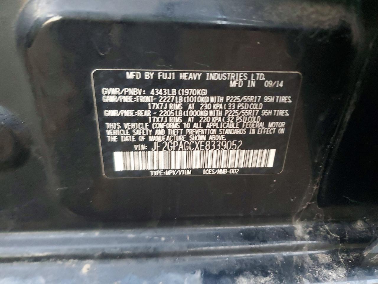 2014 Subaru Xv Crosstrek 2.0 Limited