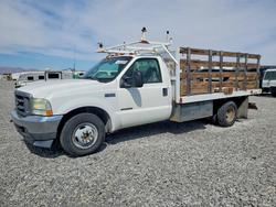 Ford salvage cars for sale: 2002 Ford F350 Super Duty Flatbed Truck