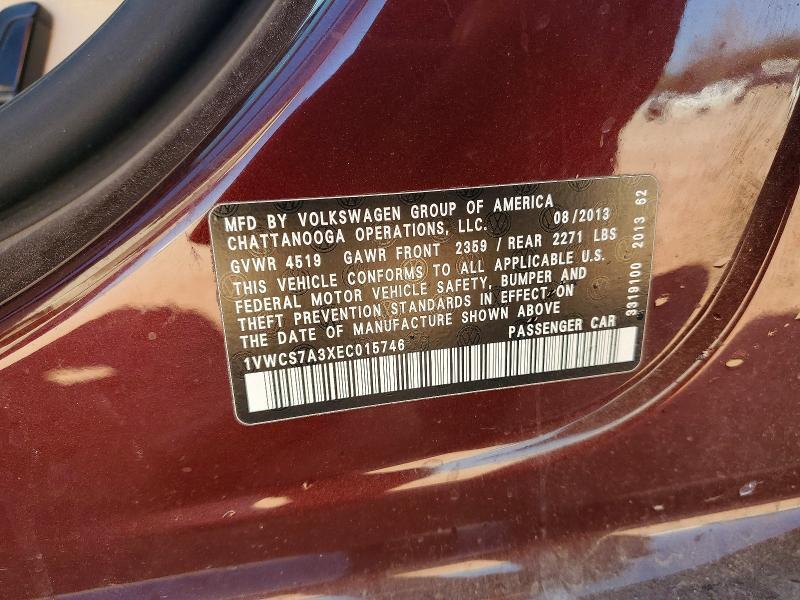 2014 Volkswagen Passat sel