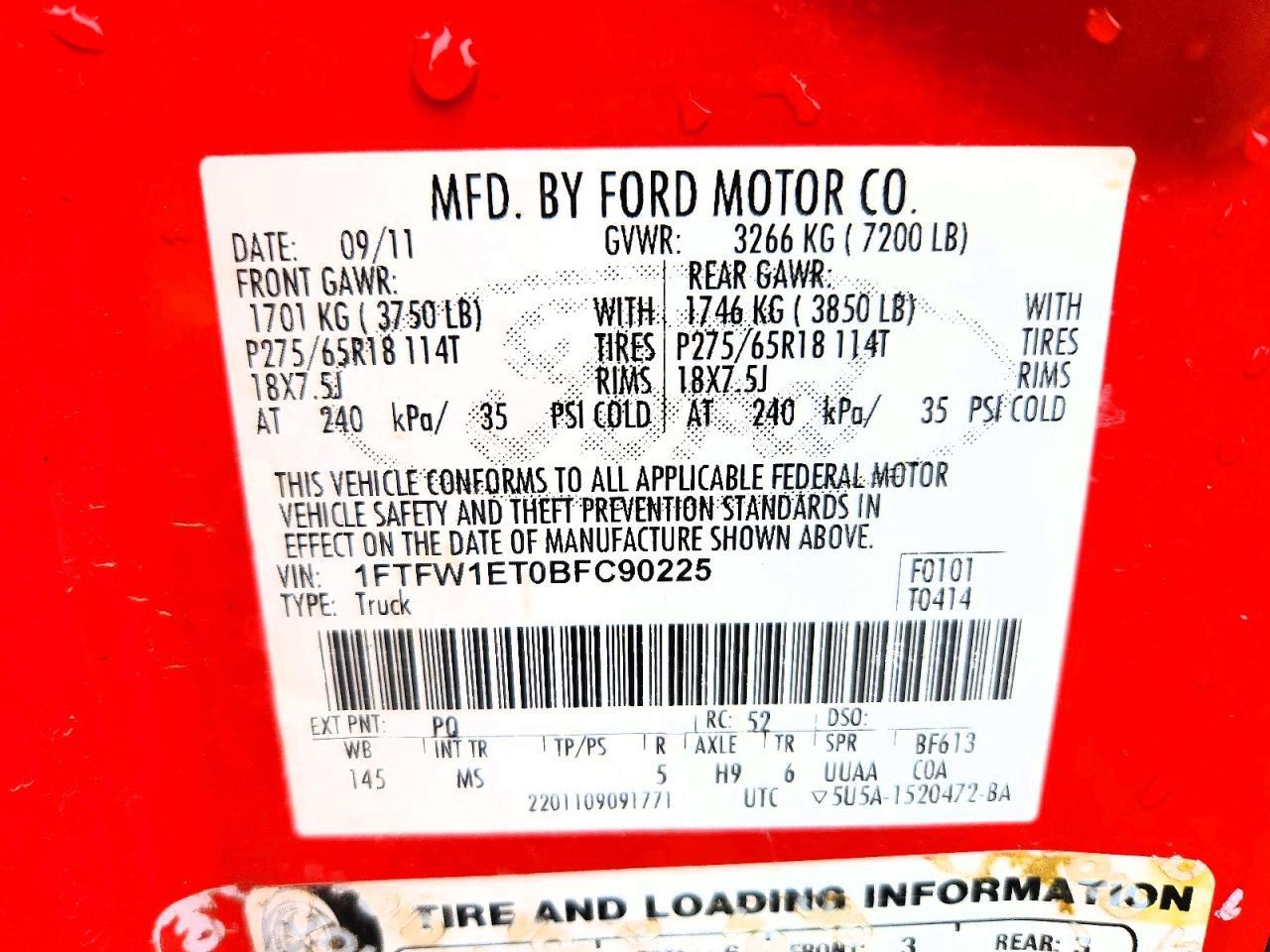 2011 Ford F150 Supercrew