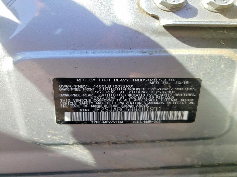 2016 Subaru Forester 2.5i
